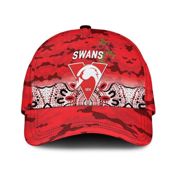 AFL Sydney Swans Indigenous Red Classic Cap AFL Sydney Swans Indigenous Red Classic Cap