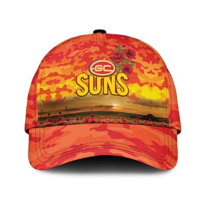 AFL Gold Coast Suns Poppy Flowers Classic Cap