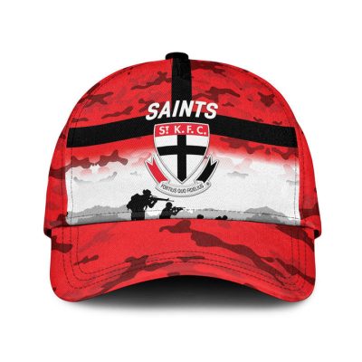 AFL St Kilda Saints ANZAC Soldiers Red Classic Cap