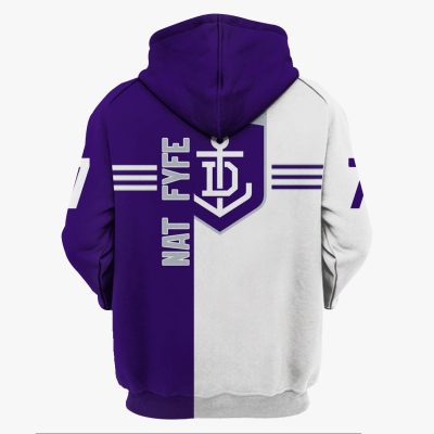 AFL Fremantle Dockers Nat Fyfe No 7 Pullover Hoodie V2