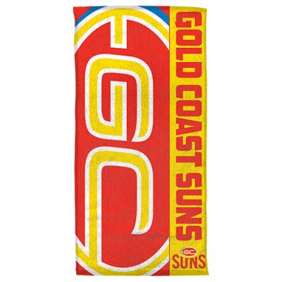AFL Gold Coast Suns Logo Beach Towel