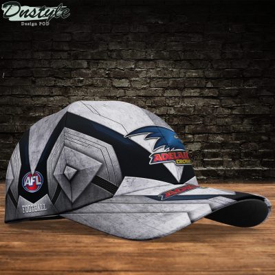 AFL Adelaide Crows Custom Name Grey Black Classic Cap