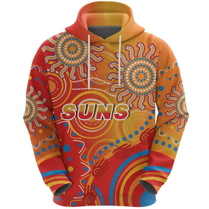 AFL Gold Coast Suns Indigenous Pullover Hoodie AFL Gold Coast Suns Indigenous Pullover Hoodie