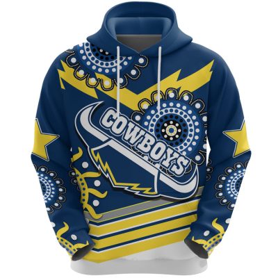 NRL North Queensland Cowboys Proud Indigenous Pullover Hoodie
