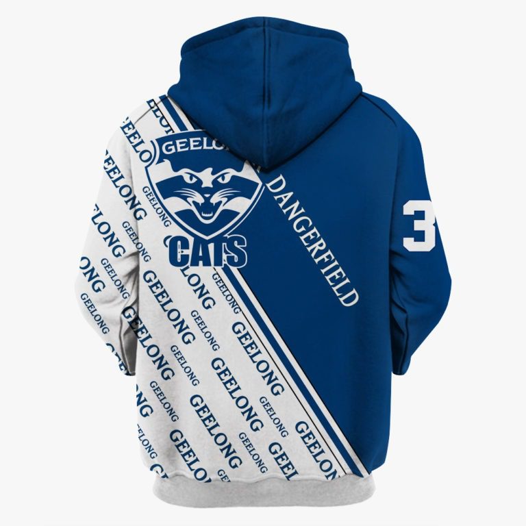 AFL Geelong Cats Patrick Dangerfield #35 Pullover Hoodie V3 AFL Geelong Cats Patrick Dangerfield #35 Pullover Hoodie V3