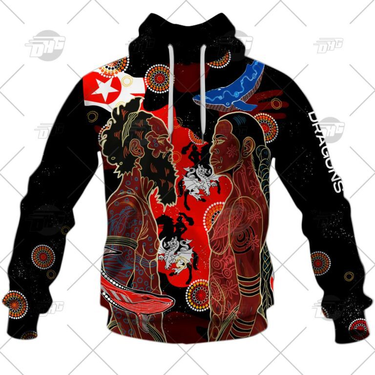 NRL St. George Illawarra Dragons Indigenous 2022 NAIDOC Week Pullover Hoodie NRL St. George Illawarra Dragons Indigenous 2022 NAIDOC Week Pullover Hoodie