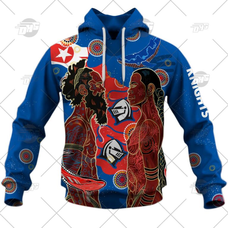 NRL Newcastle Knights Indigenous 2022 NAIDOC Week Pullover Hoodie NRL Newcastle Knights Indigenous 2022 NAIDOC Week Pullover Hoodie