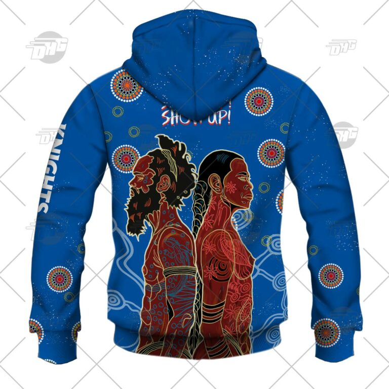 NRL Newcastle Knights Indigenous 2022 NAIDOC Week Pullover Hoodie NRL Newcastle Knights Indigenous 2022 NAIDOC Week Pullover Hoodie