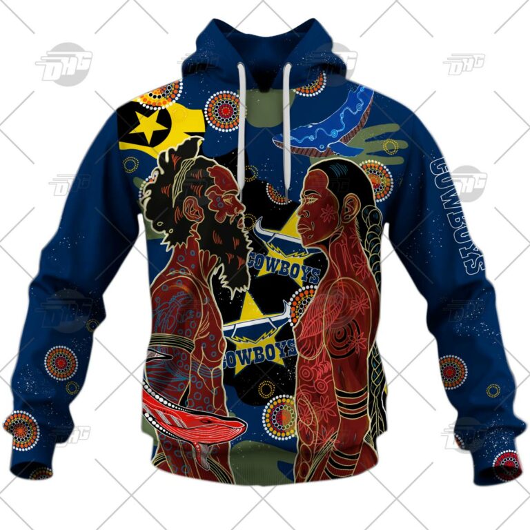 NRL North Queensland Cowboys Indigenous 2020 NAIDOC Week Pullover Hoodie NRL North Queensland Cowboys Indigenous 2020 NAIDOC Week Pullover Hoodie