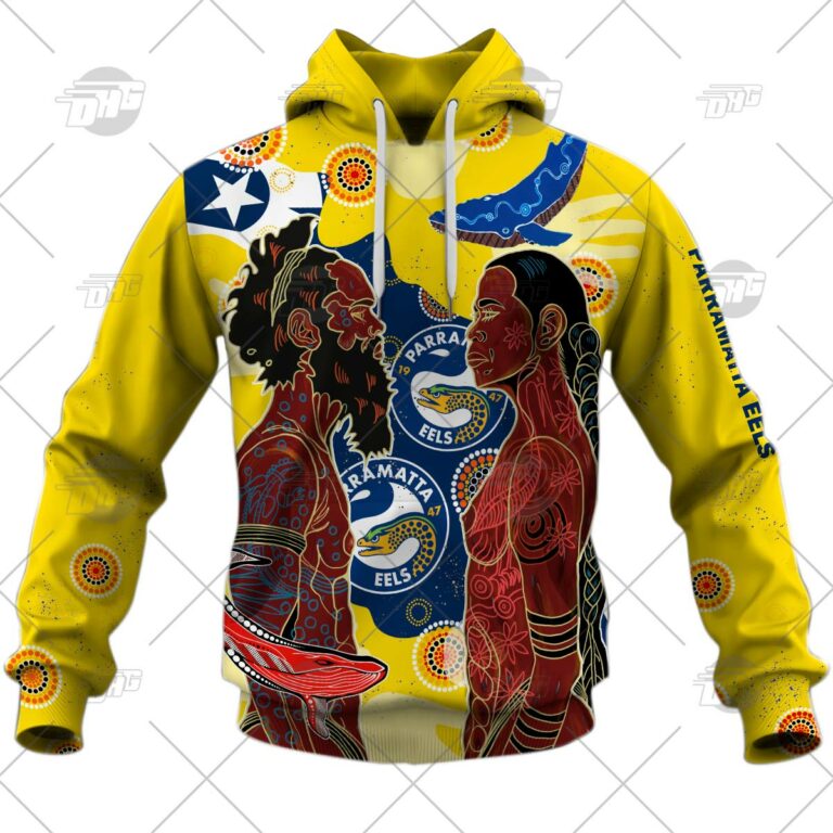 NRL Parramatta Eels Indigenous 2022 NAIDOC Week Pullover Hoodie NRL Parramatta Eels Indigenous 2022 NAIDOC Week Pullover Hoodie