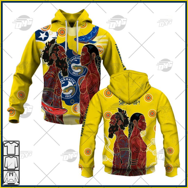 NRL Parramatta Eels Indigenous 2022 NAIDOC Week Pullover Hoodie NRL Parramatta Eels Indigenous 2022 NAIDOC Week Pullover Hoodie