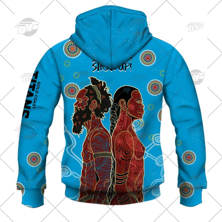 NRL Gold Coast Titans Pround 2022 NAIDOC Week Pullover Hoodie NRL Gold Coast Titans Pround 2022 NAIDOC Week Pullover Hoodie