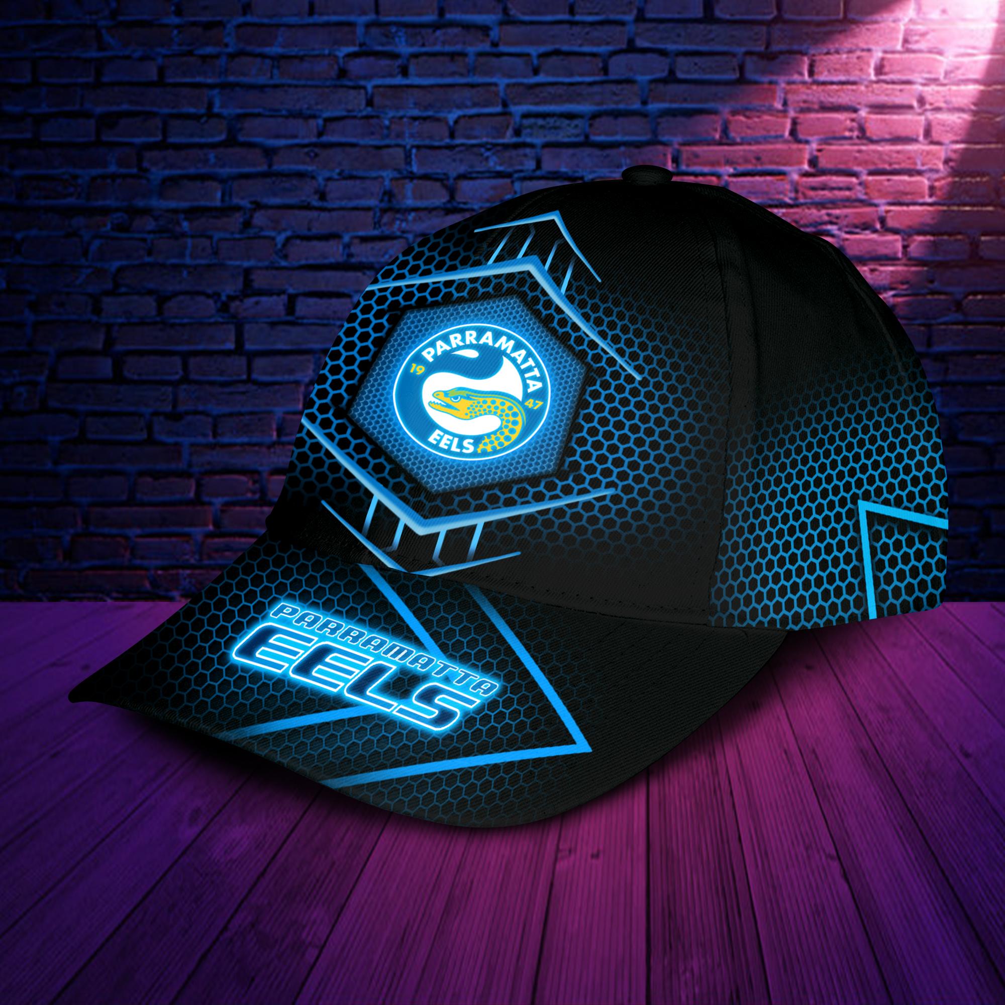 NRL Parramatta Eels Black Blue New Design Classic Cap NRL Parramatta Eels Black Blue New Design Classic Cap