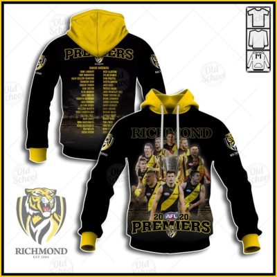 AFL Richmond Tigers Grand Final 2020 Premiers Pullover Hoodie
