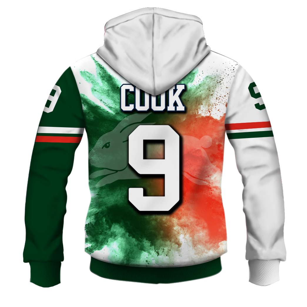 NRL South Sydney Rabbitohs Damien Cook Pullover Hoodie NRL South Sydney Rabbitohs Damien Cook Pullover Hoodie