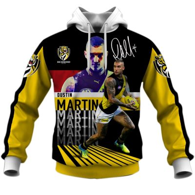 AFL Richmond Tigers Dustin Martin No 4 Pullover Hoodie