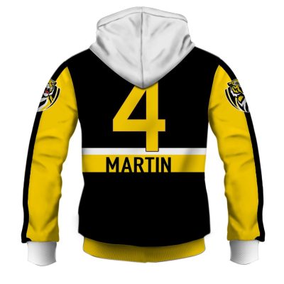 AFL Richmond Tigers Dustin Martin No 4 Pullover Hoodie