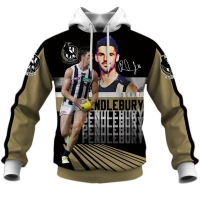 AFL Collingwood Magpies Scott Pendlebury #10 Pullover Hoodie