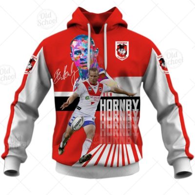 NRL St. George Illawarra Dragons Ben Hornby #7 Pullover Hoodie