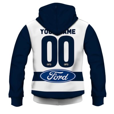 AFL Geelong Cats Custom Name Number Family Guy Pullover Hoodie