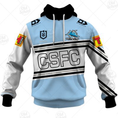 NRL Cronulla-Sutherland Sharks Custom Name Number 2021 Heritage Pullover Hoodie