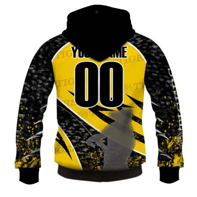 AFL Richmond Tigers Custom Name Number Fishing Pullover Hoodie