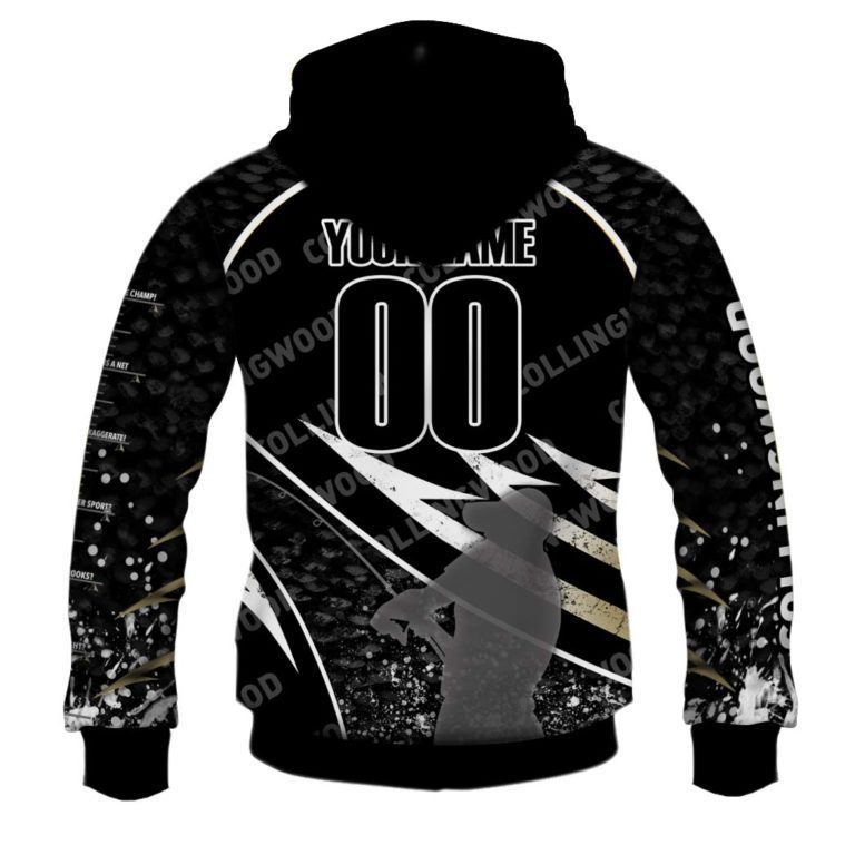 AFL Collingwood Magpies Custom Name Number Fishing Pullover Hoodie AFL Collingwood Magpies Custom Name Number Fishing Pullover Hoodie