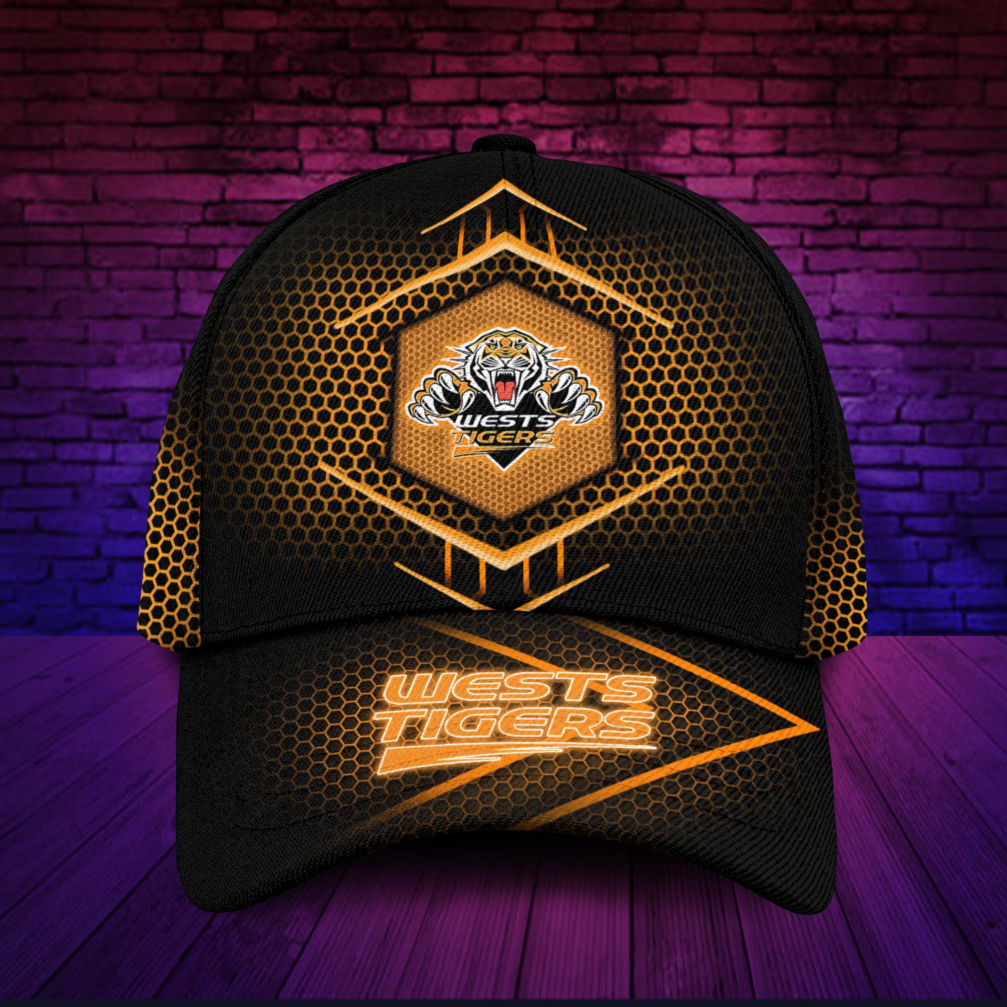NRL Wests Tigers Newest Orange Design Classic Cap NRL Wests Tigers Newest Orange Design Classic Cap