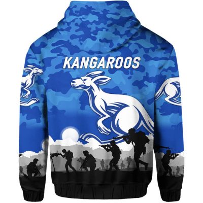 AFL North Melbourne Kangaroos ANZAC Simple Style Pullover Hoodie