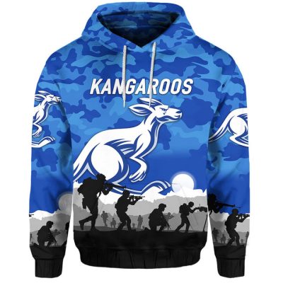 AFL North Melbourne Kangaroos ANZAC Simple Style Pullover Hoodie