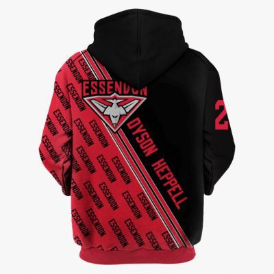 AFL Essendon Bombers Dyson Heppell #21 Pullover Hoodie