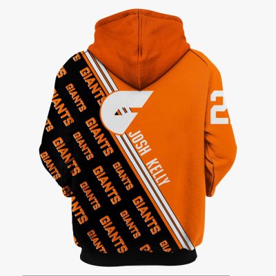 AFL Greater Western Sydney Giants Josh Kelly No 22 Pullover Hoodie