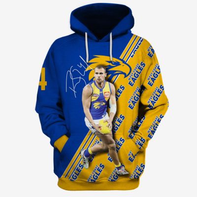 AFL West Coast Eagles DOM SHEED No 4 Pullover Hoodie