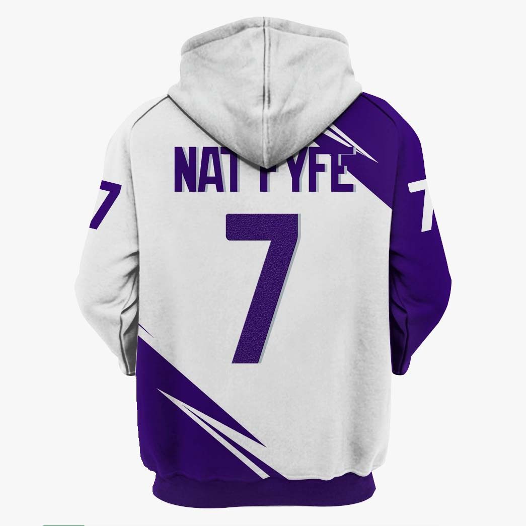 AFL Fremantle Dockers Nat Fyfe No 7 Pullover Hoodie V3 AFL Fremantle Dockers Nat Fyfe No 7 Pullover Hoodie V3