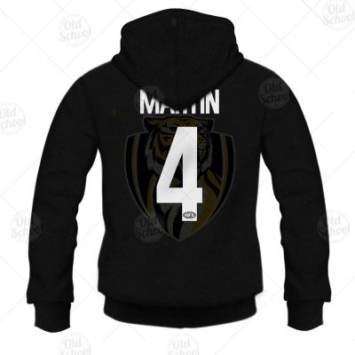 AFL Richmond Tigers Dustin Martin No 4 Norm Smith Medal Pullover Hoodie