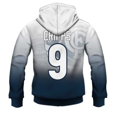 AFL Carlton Blues Patrick Cripps #9 Pullover Hoodie V5