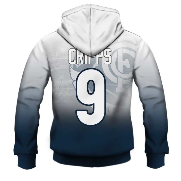 AFL Carlton Blues Patrick Cripps #9 Pullover Hoodie V5 AFL Carlton Blues Patrick Cripps #9 Pullover Hoodie V5