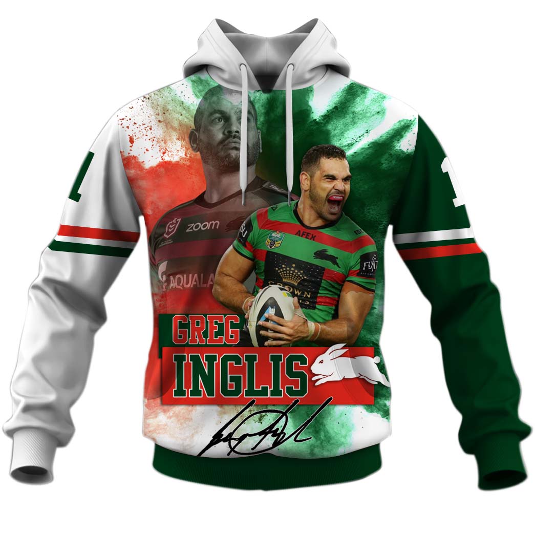 NRL South Sydney Rabbitohs Greg Inglis Pullover Hoodie NRL South Sydney Rabbitohs Greg Inglis Pullover Hoodie