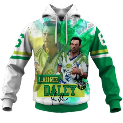 NRL Canberra Raiders Legend Laurie Daley Pullover Hoodie