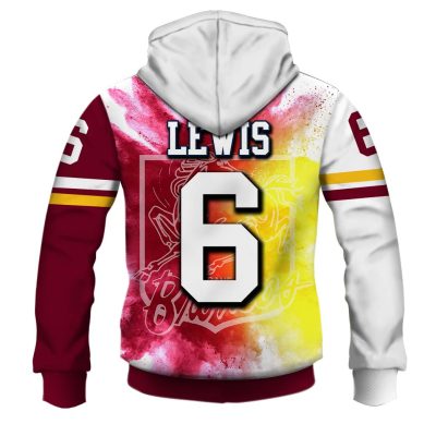 NRL Brisbane Broncos Legend Wally Lewis Pullover Hoodie