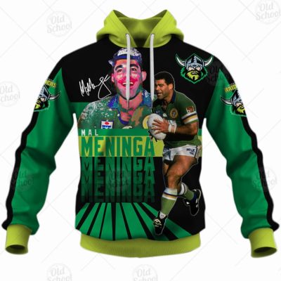 NRL Canberra Raiders #3 Mal Meninga Pullover Hoodie V11