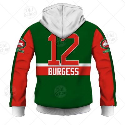 NRL South Sydney Rabbitohs Sam Burgess No 12 Pullover Hoodie V3
