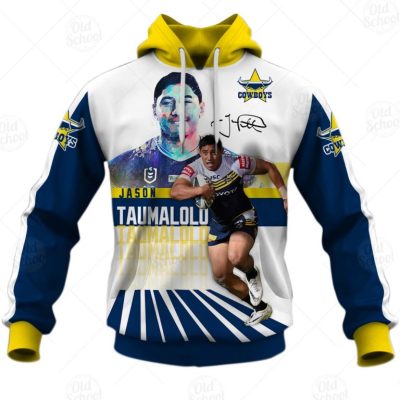 NRL North Queensland Cowboys Jason Taumalolo #13 Pullover Hoodie V7