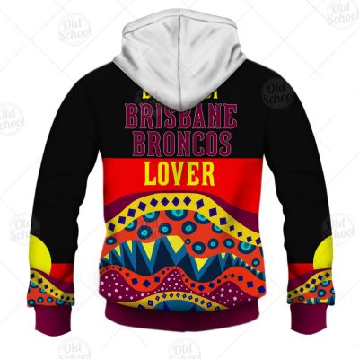 NRL Brisbane Broncos Dinky Di Lover Aboriginal Flag x Indigenous Pullover Hoodie