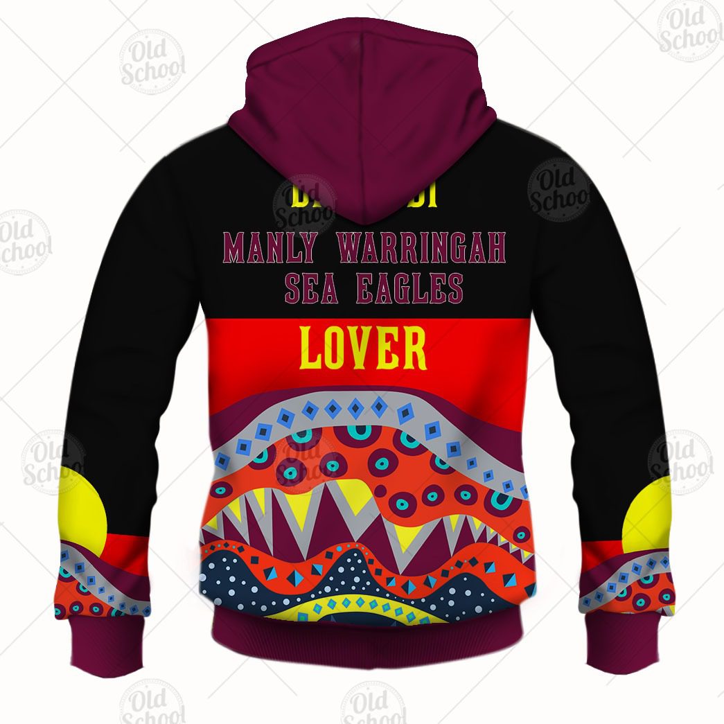 NRL Manly Warringah Sea Eagles Dinky Di Lover Aboriginal Flag x Indigenous Pullover Hoodie NRL Manly Warringah Sea Eagles Dinky Di Lover Aboriginal Flag x Indigenous Pullover Hoodie