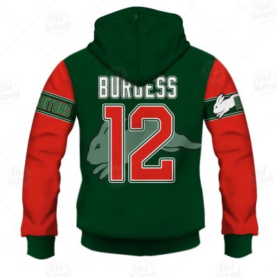 NRL South Sydney Rabbitohs Sam Burgess No 12 Pullover Hoodie V2
