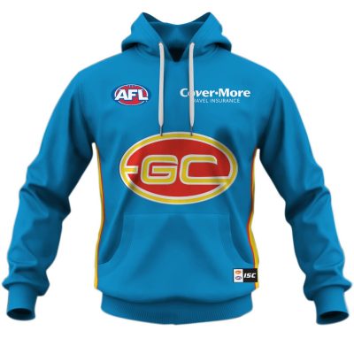 AFL Gold Coast Suns Custom Name Number 2020 Clash Guernsey
 Pullover Hoodie