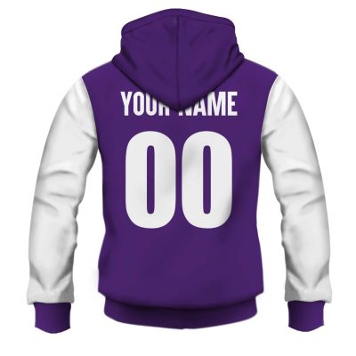 AFL Fremantle Dockers Custom Name Number Vintage Retro Guernsey 90s Pullover Hoodie