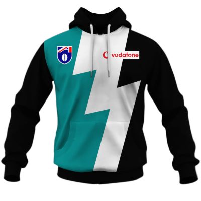 AFL Port Adelaide Custom Name Number 1950 Vintage Home Guerney Pullover Hoodie