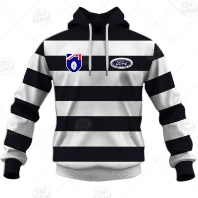 AFL Geelong Cats Custom Name Number Vintage Guernsey 1992 HERITAGE Pullover Hoodie